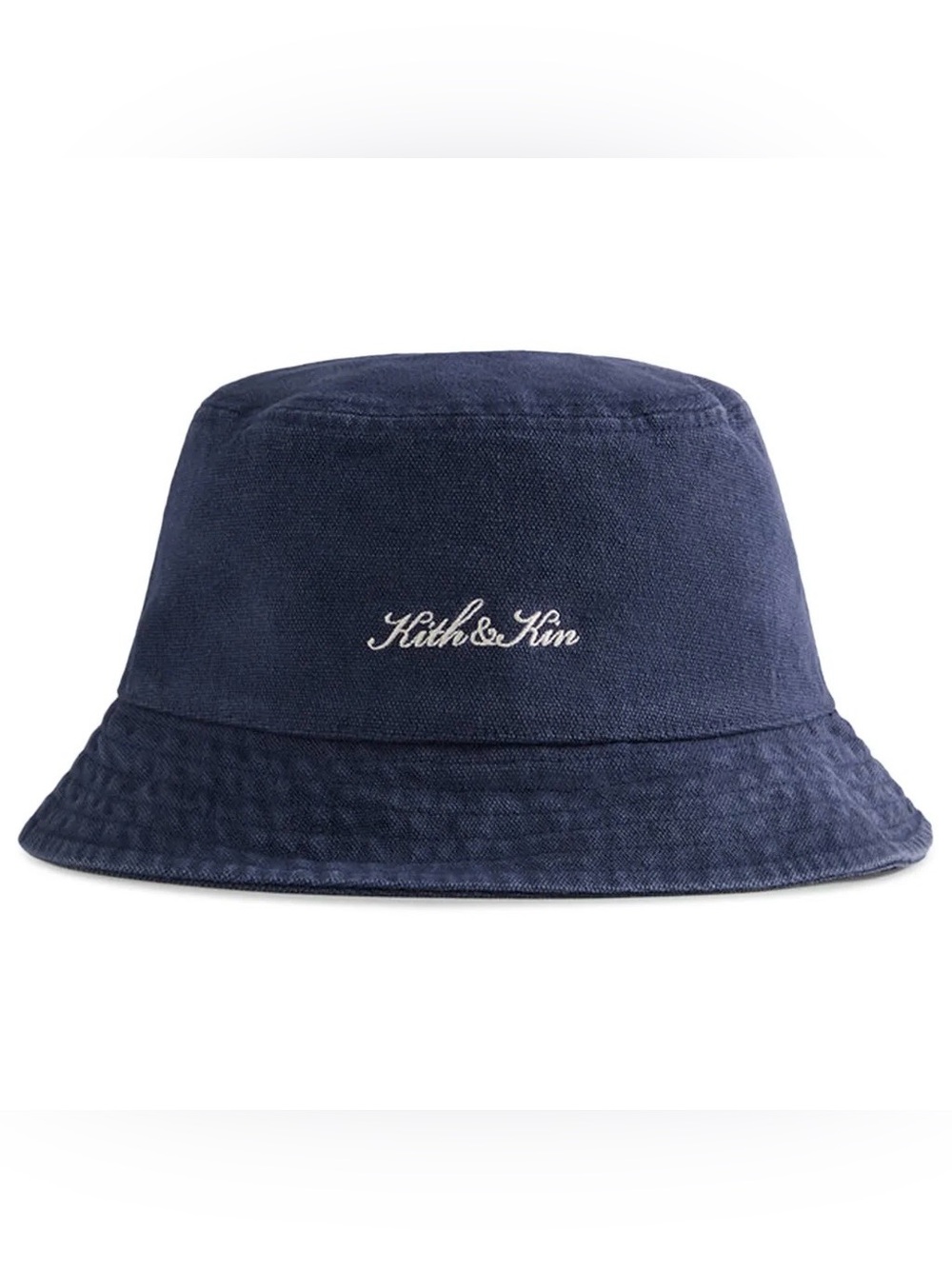 Kith & Kin Navy Embroidered Bucket Hat UNISEX